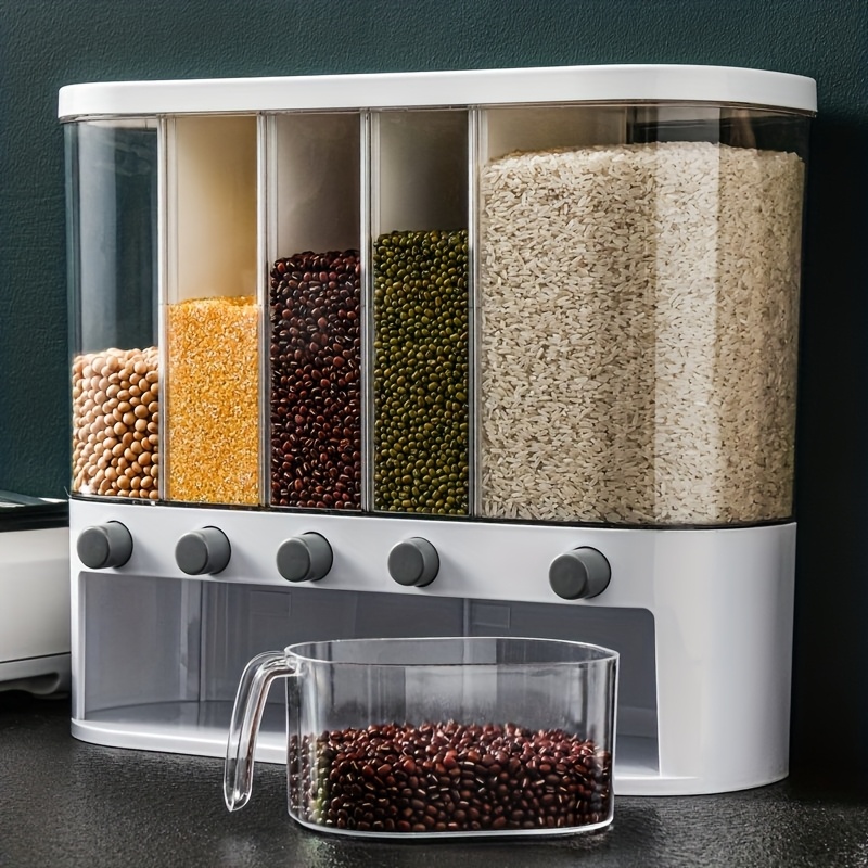 Food Storage Without Pantry - 1pc Large Capacity Dry Food Dispenser