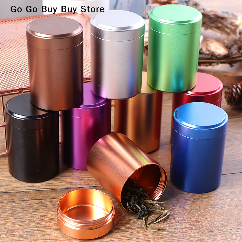 Food Storage Aluminum Containers - 【ST】80ML Mini Metal Solid Color Airtight
