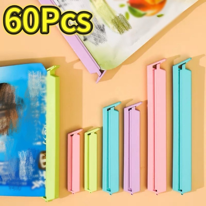 Food Storage Roll Bags - 12-60Pcs Portable New Kitchen Storage Food