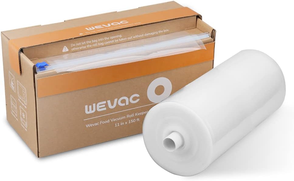 Food Storage Roll Bags - 11” x 150’ Food Vacuum Seal