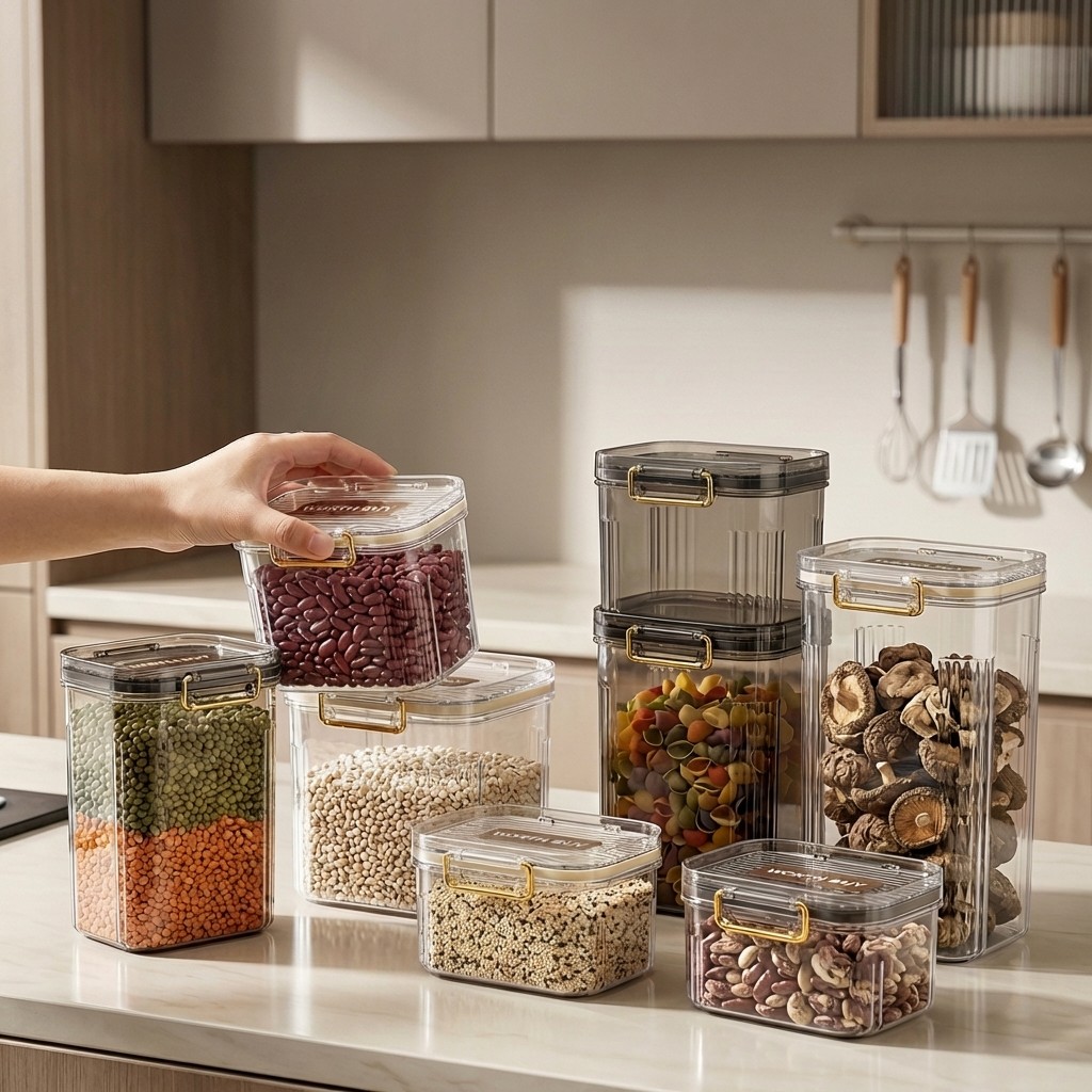 Airtight Cereal Jar - Airtight Food Storage Containers with Lids