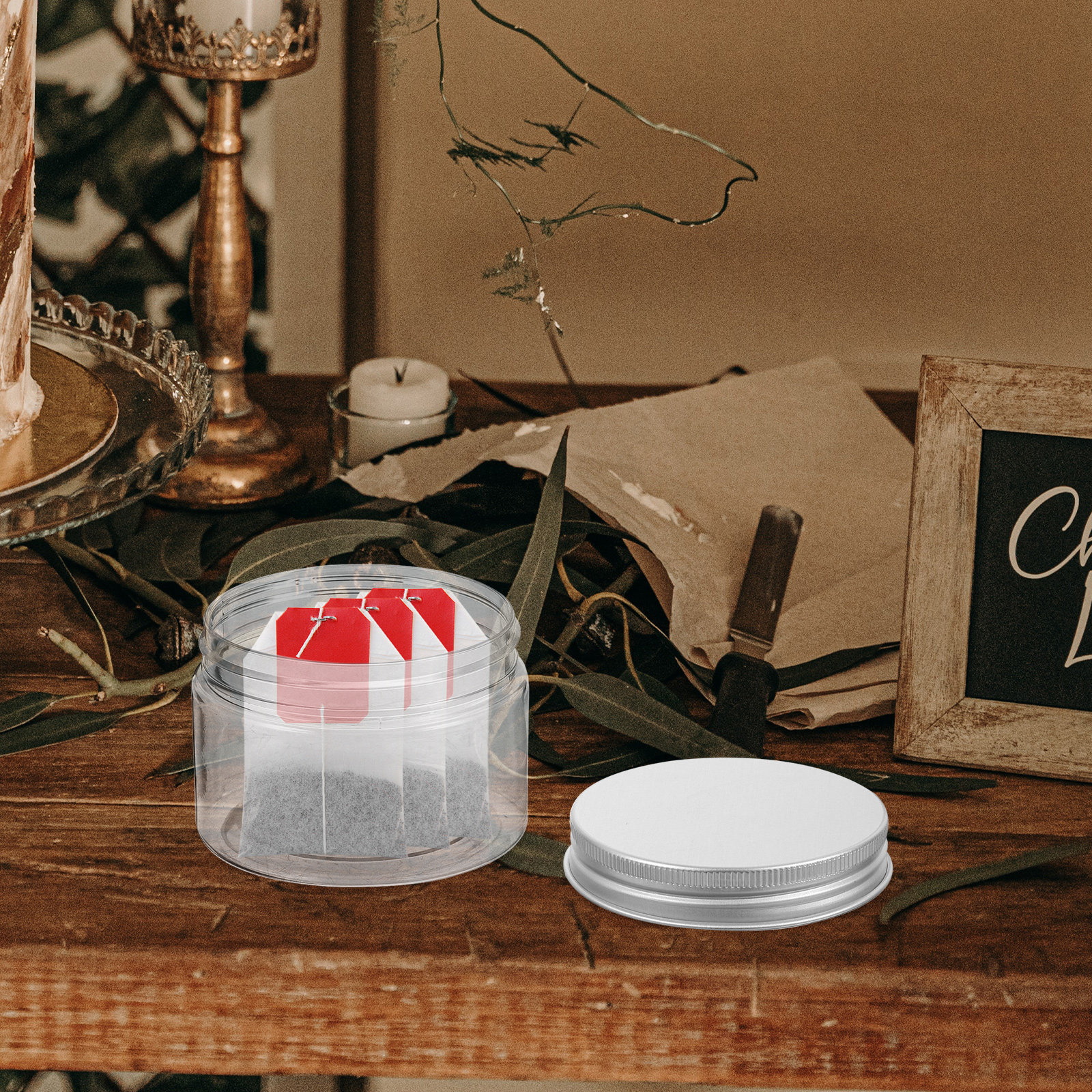 Food Storage Pantry - 10Pcs Clear Airtight Food Jar Food