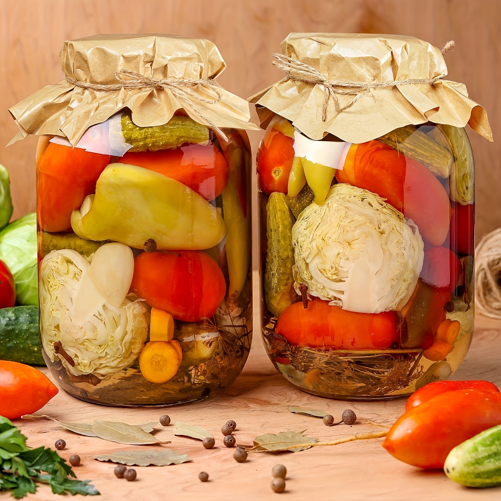 Food Storage Without Pantry - 4 Pack 1 Gallon Wide Mouth