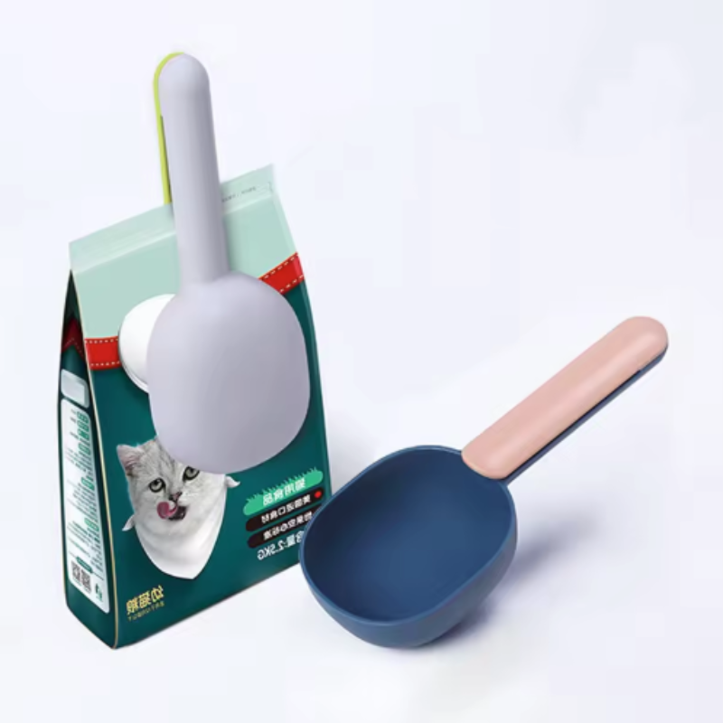Food Storage Roll Bags - Multifunctional Pet Food Shovel Spoon with