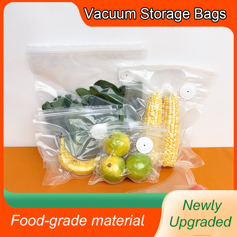 Food Storage Roll Bags - New Reusable Air Vacuum Storage Bags