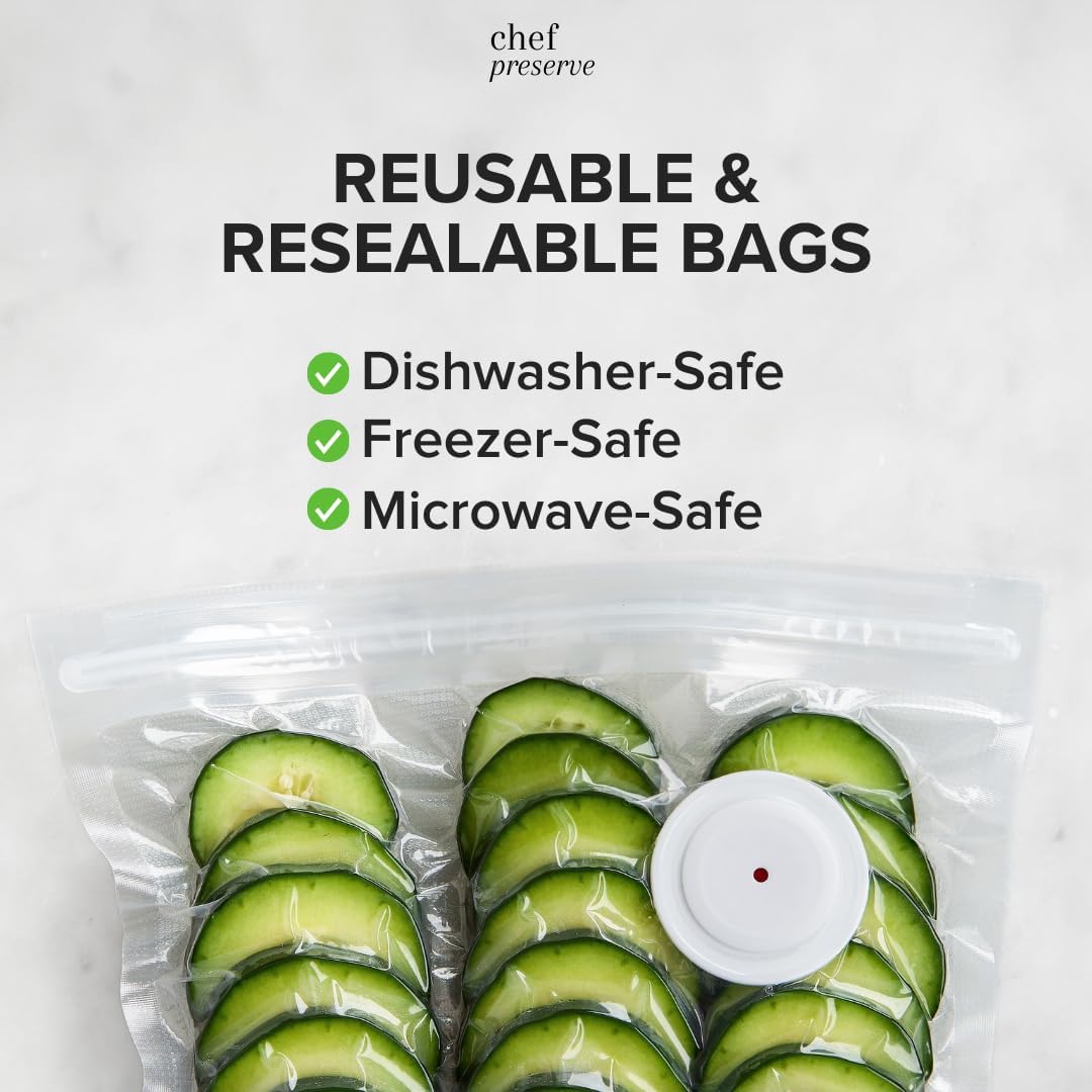 Reusable Vacuum Sealer Bags fo - Food Storage Reusable Bags 评论和价格