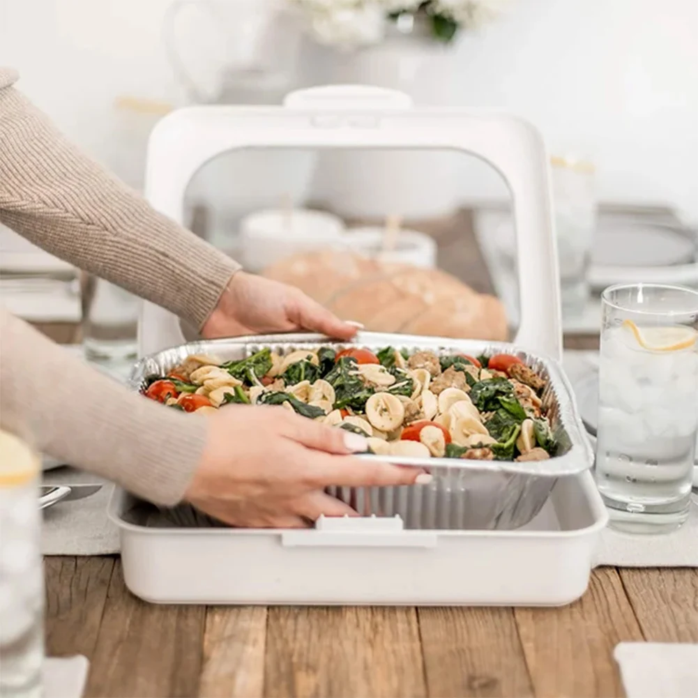 Plastic Foil Pan Carrier Stack - Food Storage Aluminum Containers 评论和价格