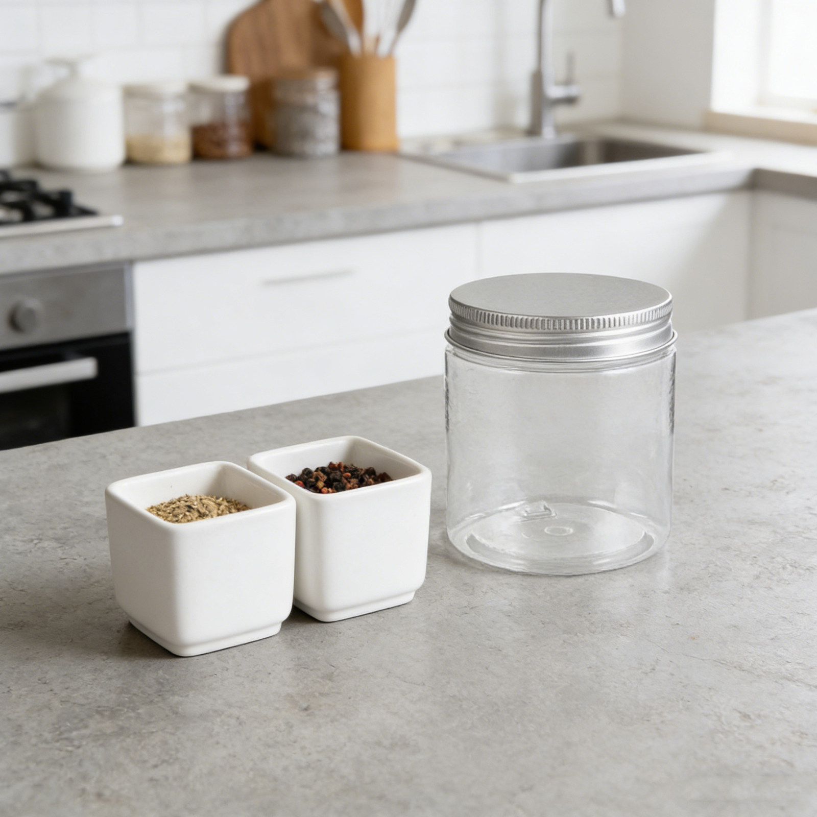 12Pcs Clear Small Mason Jars w - Food Storage Aluminum Containers 评论和价格