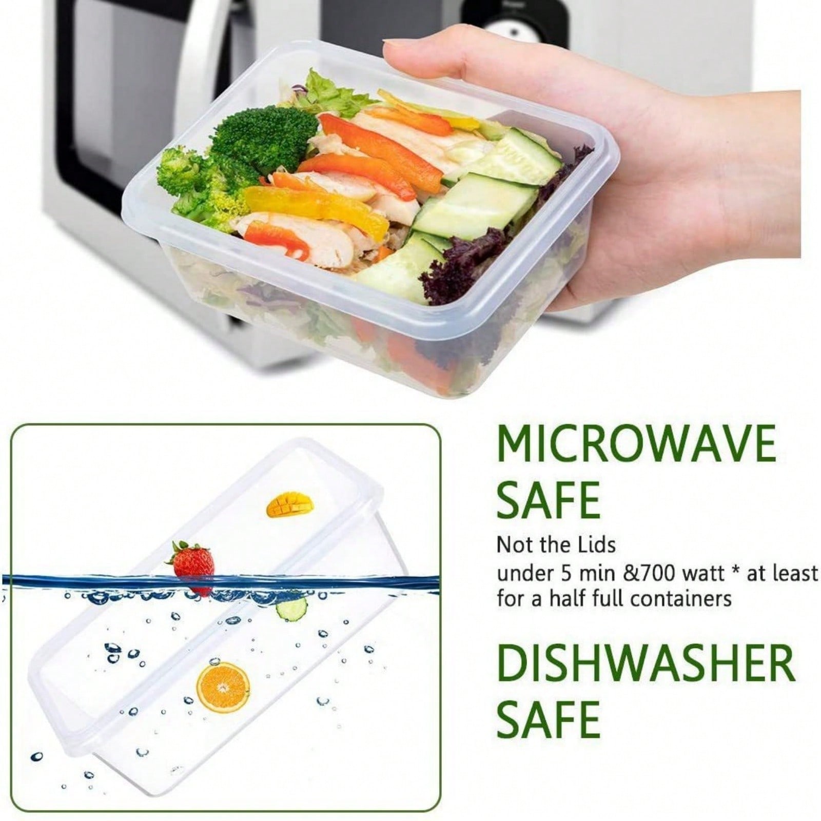 24 Pieces Food Storage Contain - Food Storage Plastic Boxes 评论和价格
