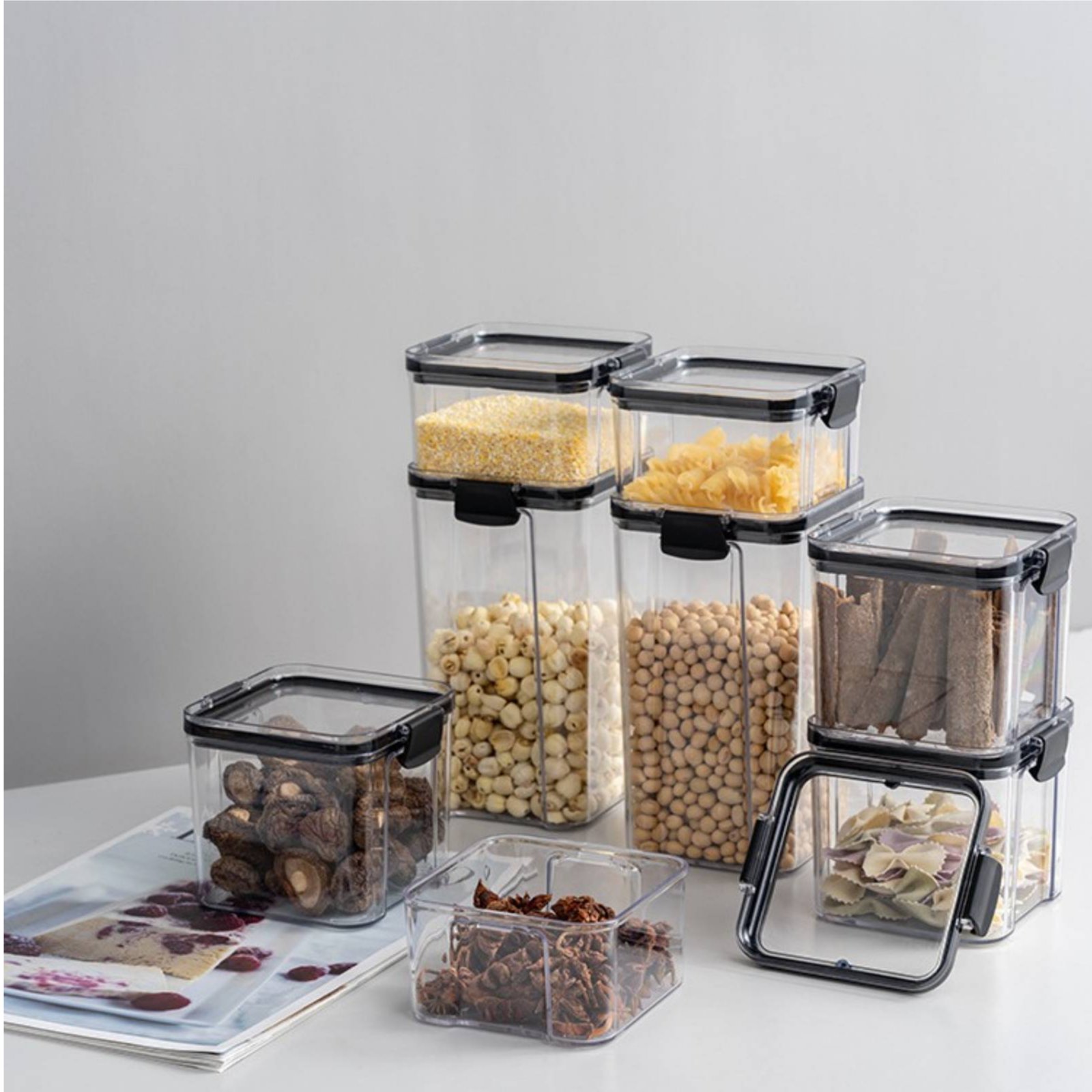 Airtight Food Storage Containe - Food Storage Jars Plastic 评论和价格