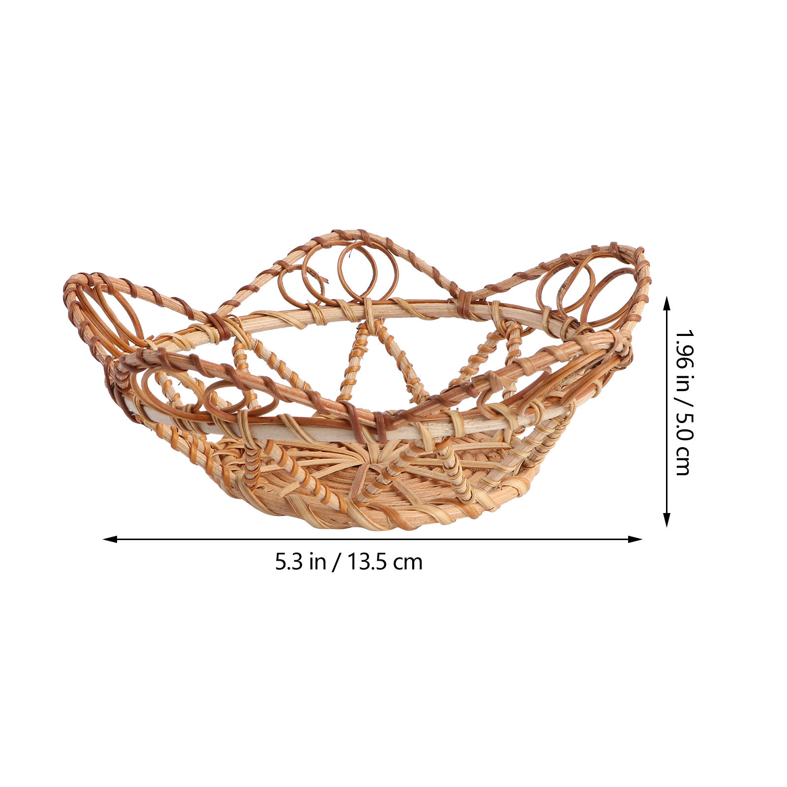 1Pcs Handwoven Rattan Basket N - Food Storage Without Pantry 评论和价格