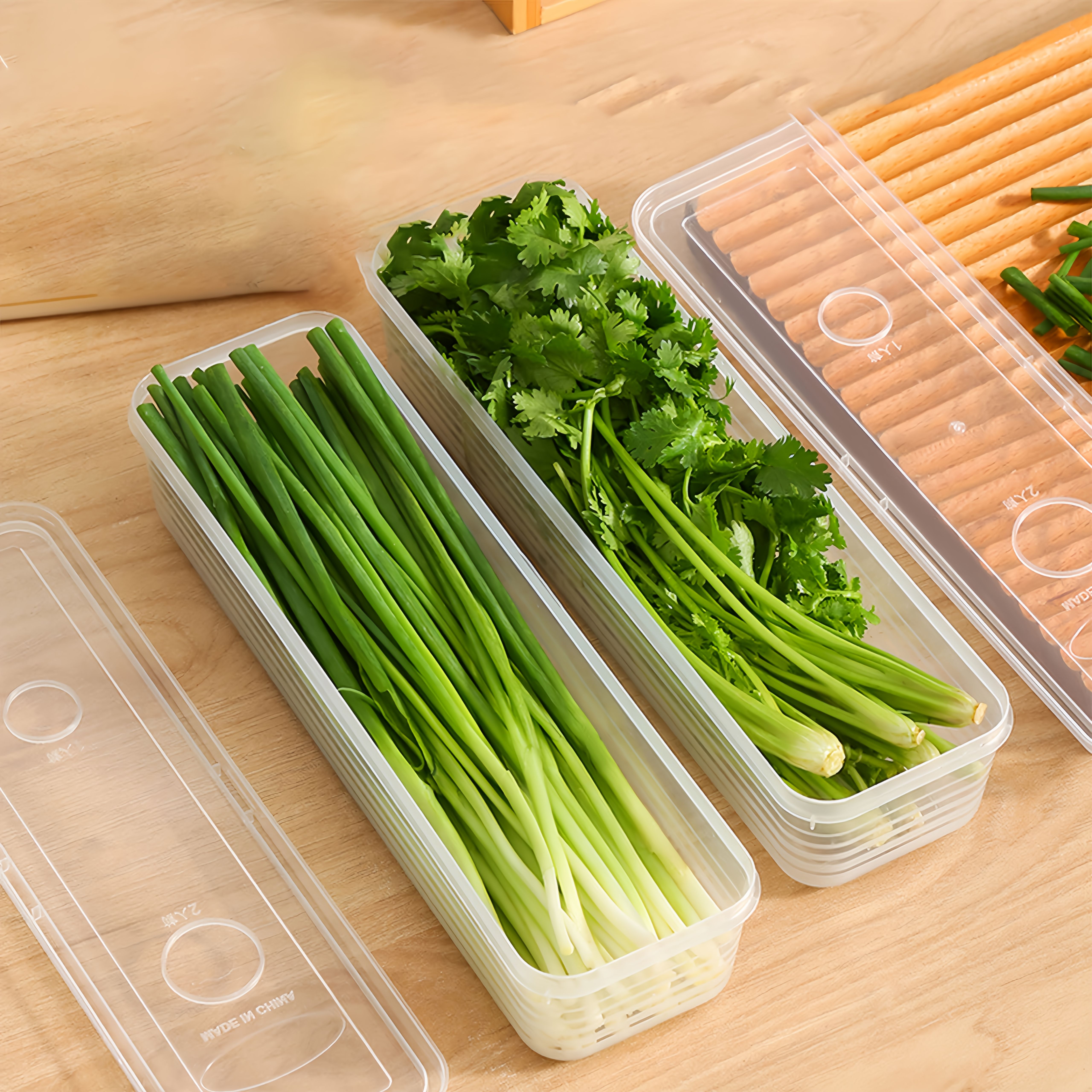 2/4/6pcs Food Vegetable Storag - Food Storage Jars Plastic 评论和价格