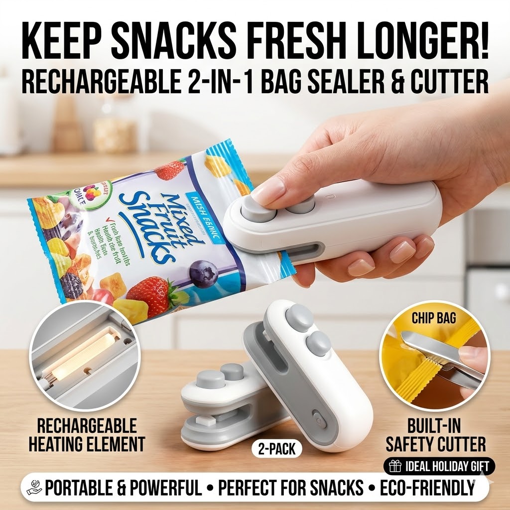 Mini Portable Snack Bag Sealer - Food Storage Machine 评论和价格