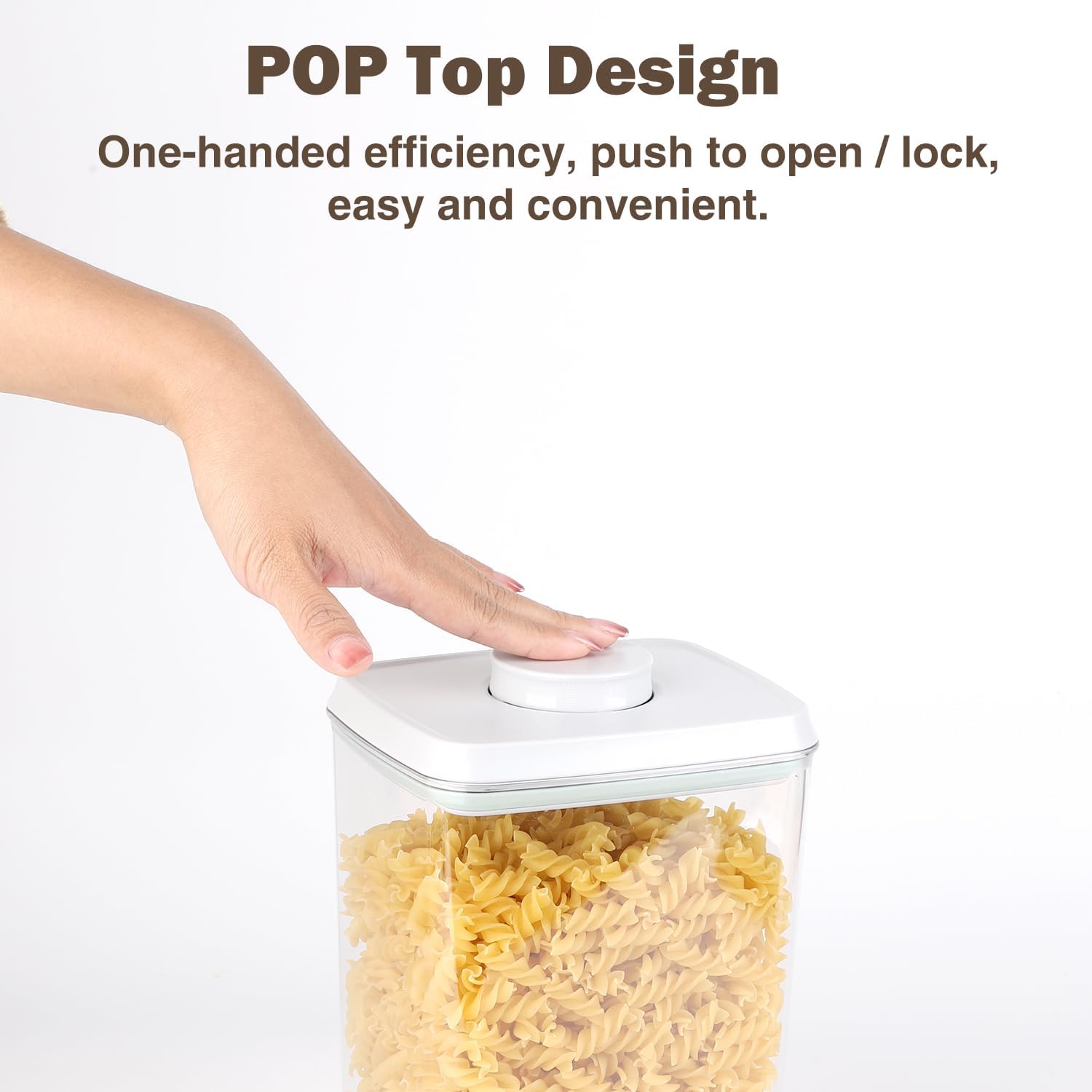4 Pcs Large Pop Airtight Food  - Food Storage Pantry 评论和价格