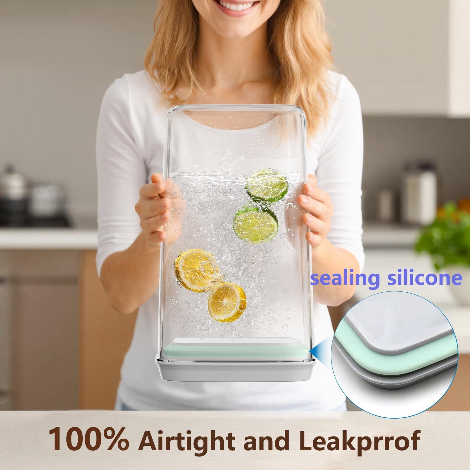 4 Pcs Large Pop Airtight Food  - Food Storage Pantry 评论和价格