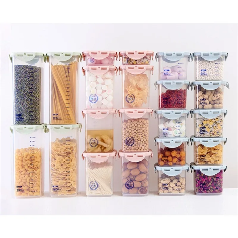 WBBOOMING Healthy Plastic Box  - Airtight Cereal Jar 评论和价格