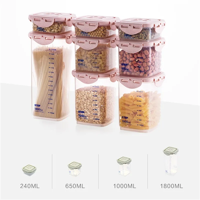 WBBOOMING Healthy Plastic Box  - Airtight Cereal Jar 评论和价格
