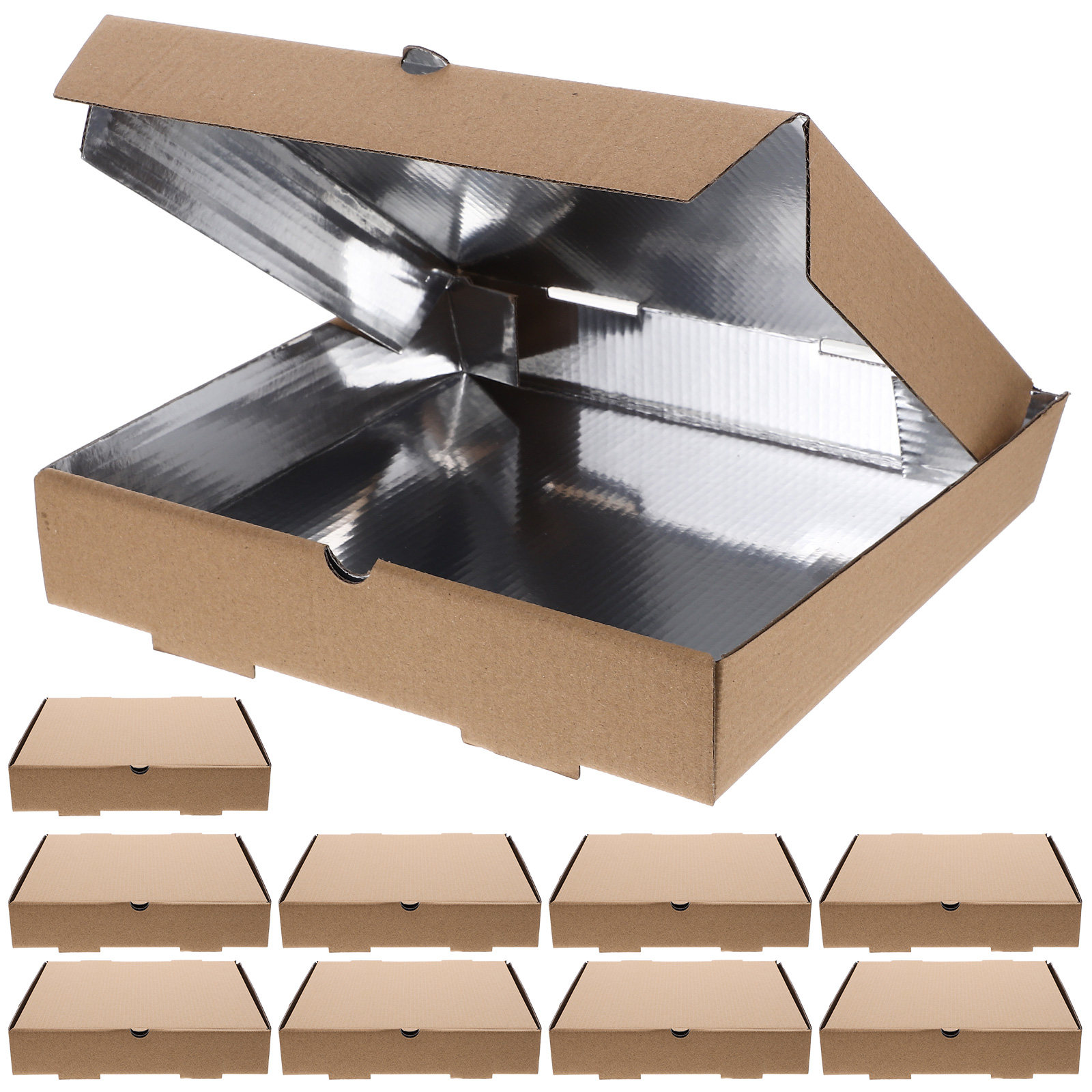 10pcs Pizza Box Thick Corrugat - Food Storage Plastic Boxes 评论和价格