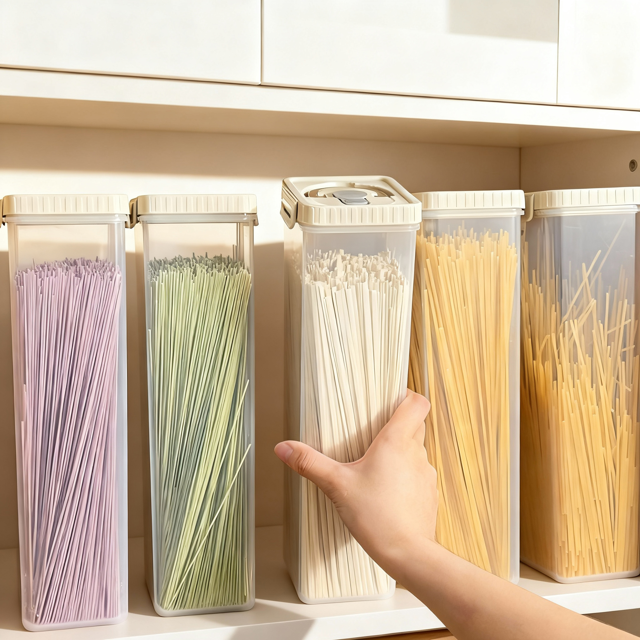 Noodles Sealed Storage Box Wit - Food Storage Jars Plastic 评论和价格