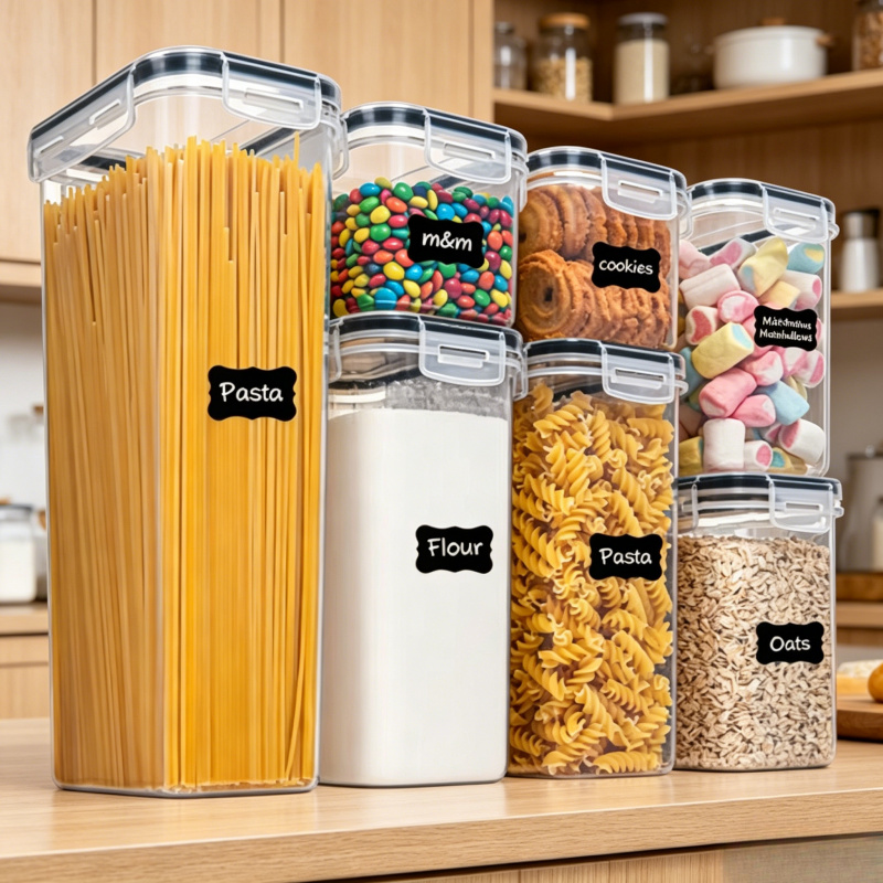 7Pcs Kitchen Food Storage Cont - Airtight Cereal Jar 评论和价格