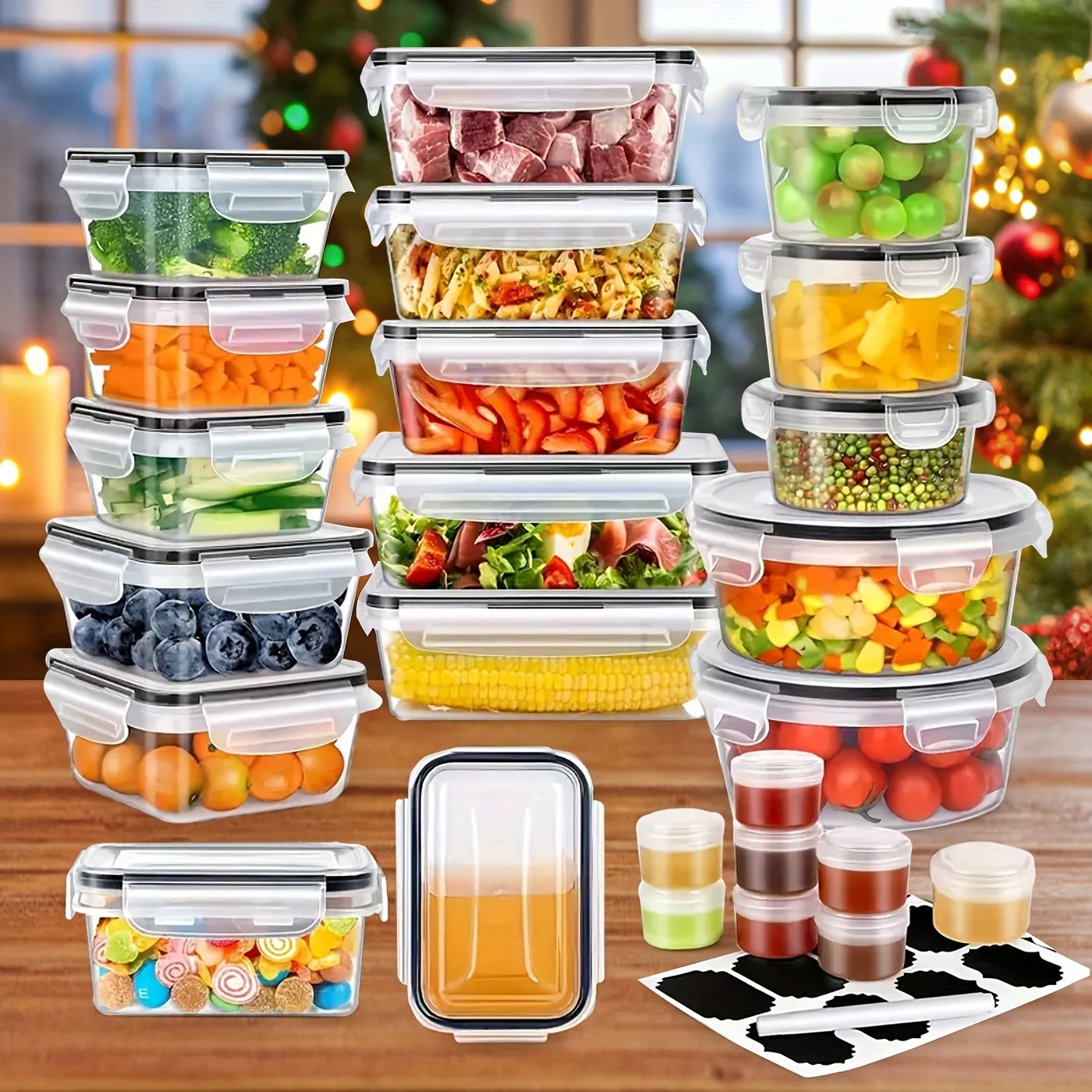 DDHOME 50pcs Food Storage Cont - Food Storage Without Pantry 评论和价格