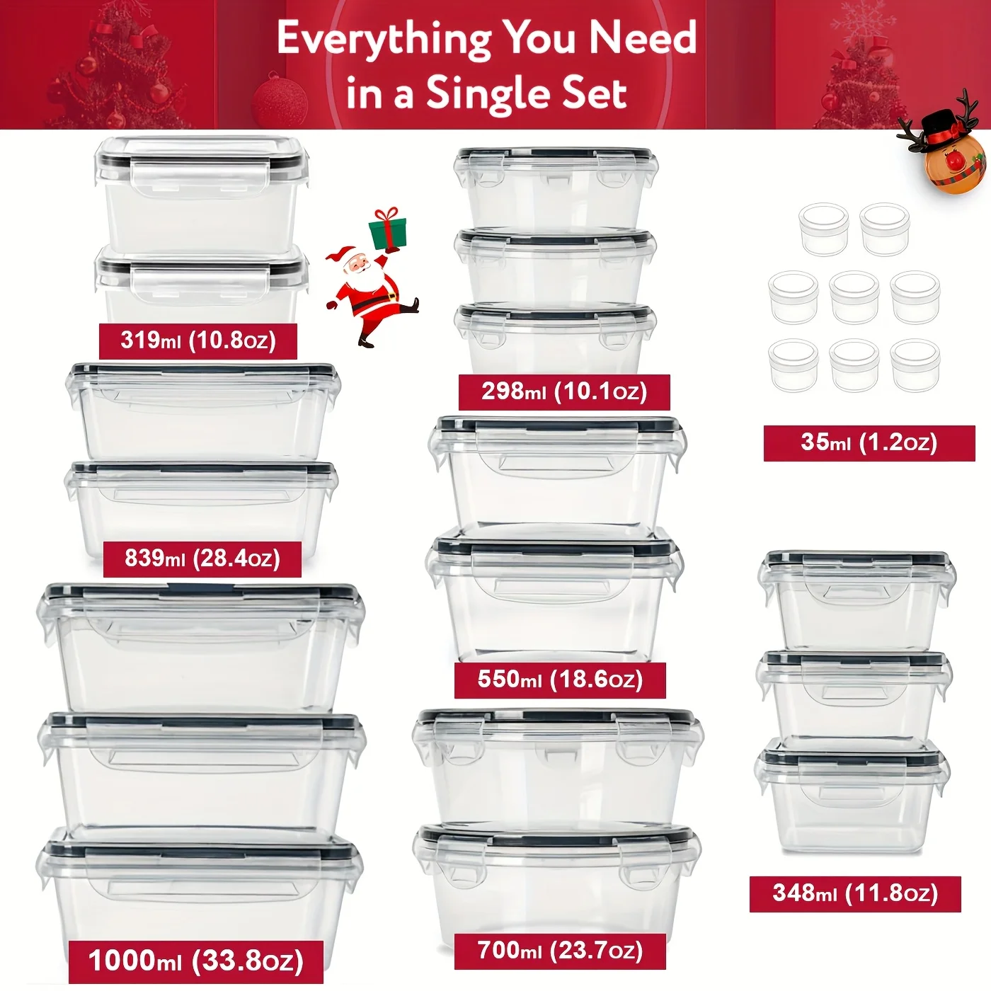 DDHOME 50pcs Food Storage Cont - Food Storage Without Pantry 评论和价格