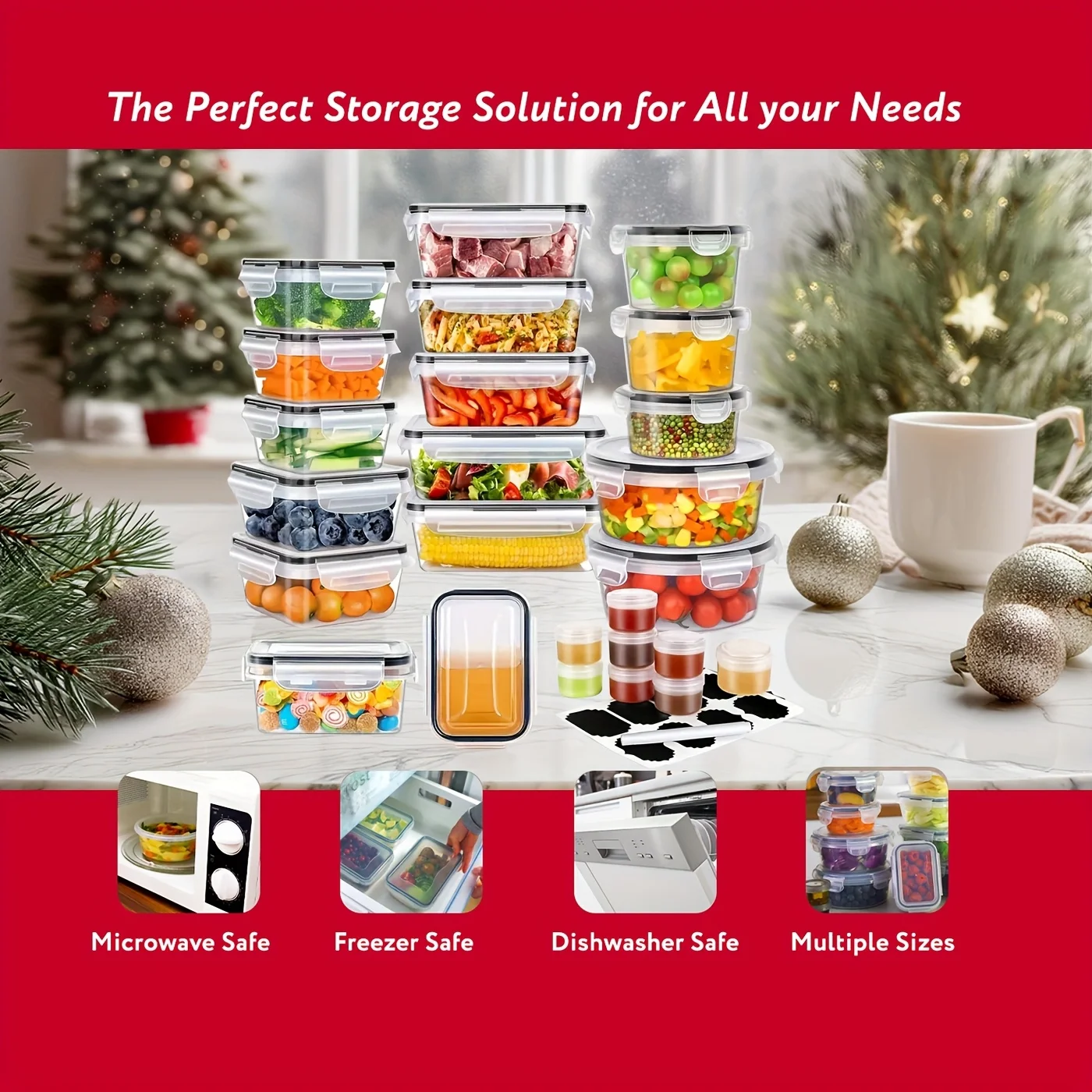DDHOME 50pcs Food Storage Cont - Food Storage Without Pantry 评论和价格