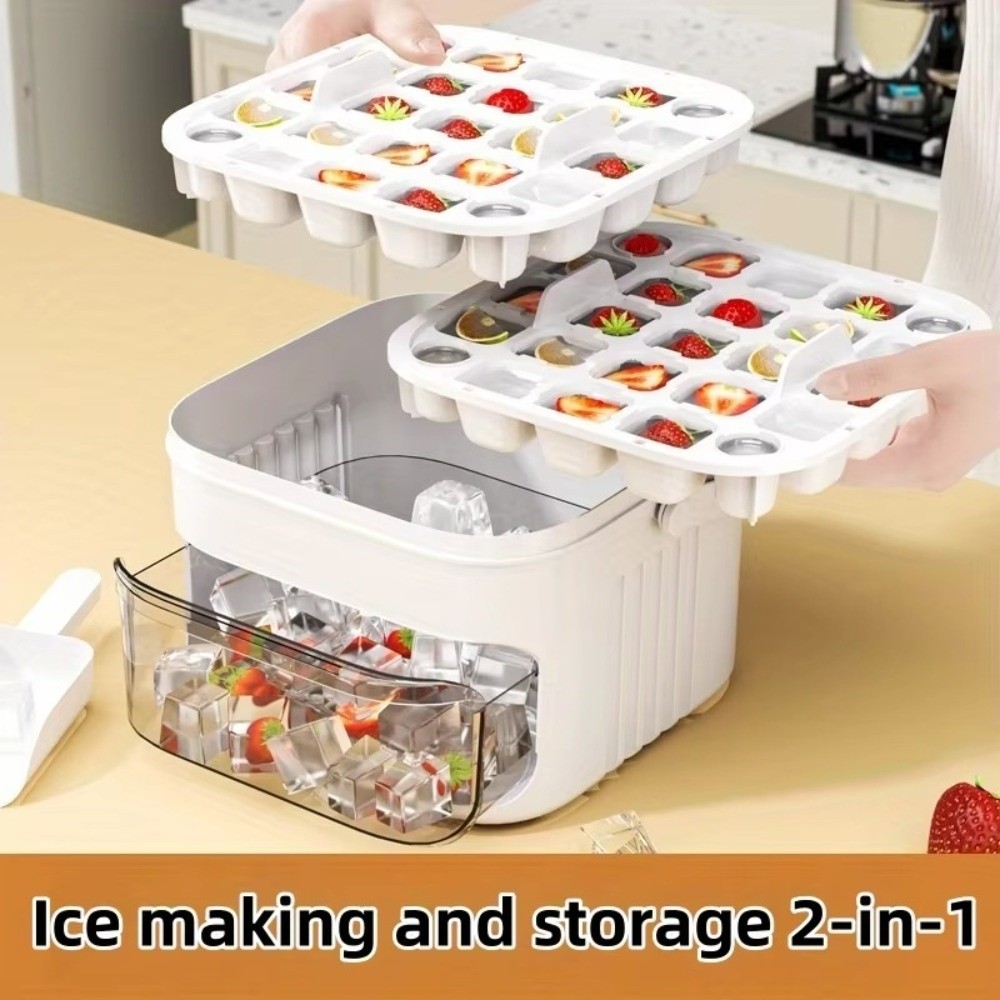 50-Cube Ice Maker with Easy Pr - Food Storage Machine 评论和价格