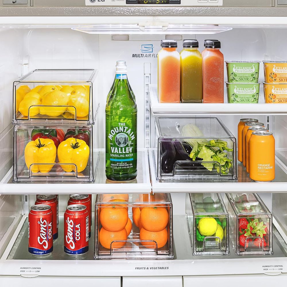 Stackable Acrylic Storage Bins - Food Storage Without Pantry 评论和价格