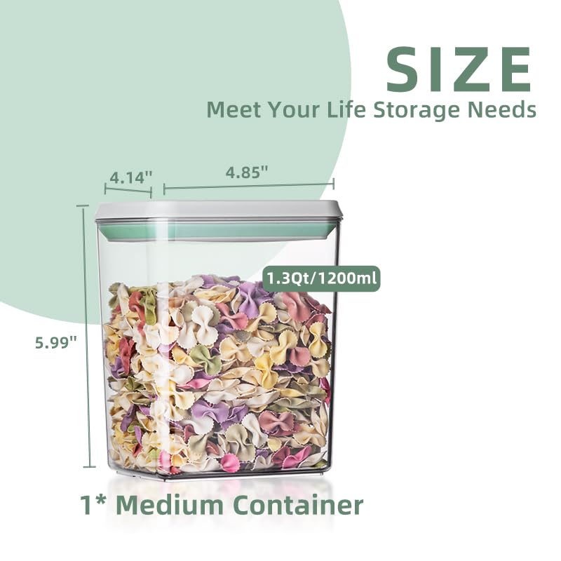 Ankou 3Pcs 1.2L Pop Airtight F - Food Storage Pantry 评论和价格