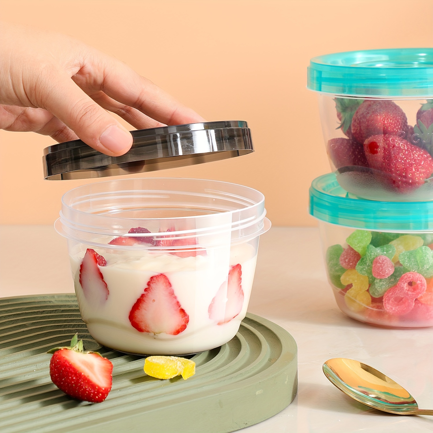 2 Transparent Sealed Food Stor - Food Storage Jars Plastic 评论和价格