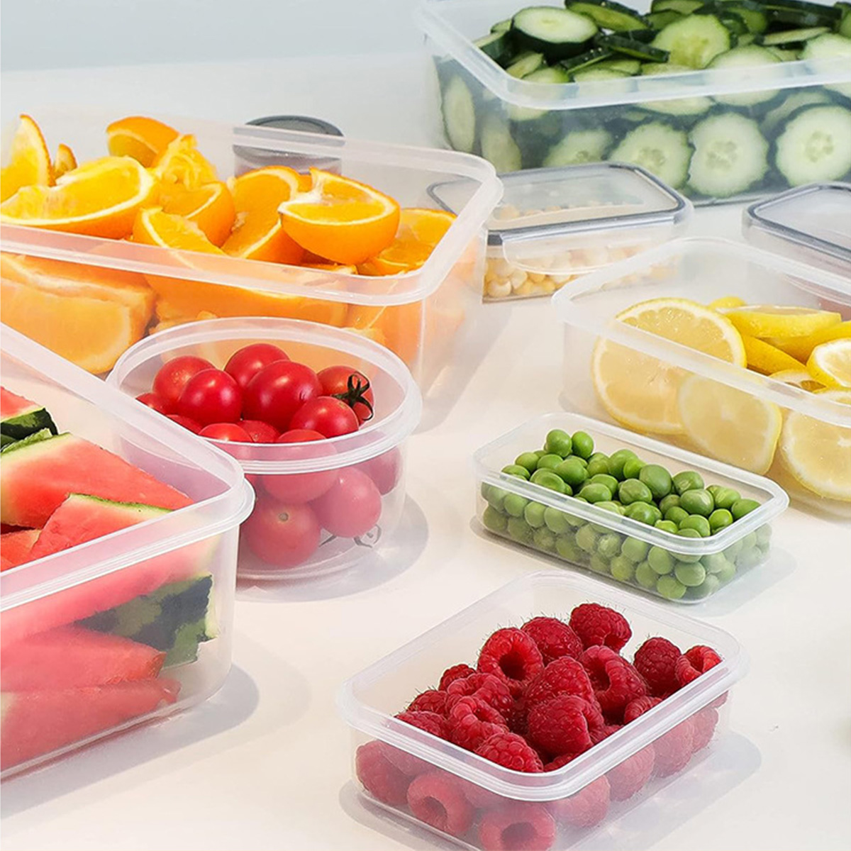 24Pcs/set Food Storage Box Set - Food Storage Jars Plastic 评论和价格