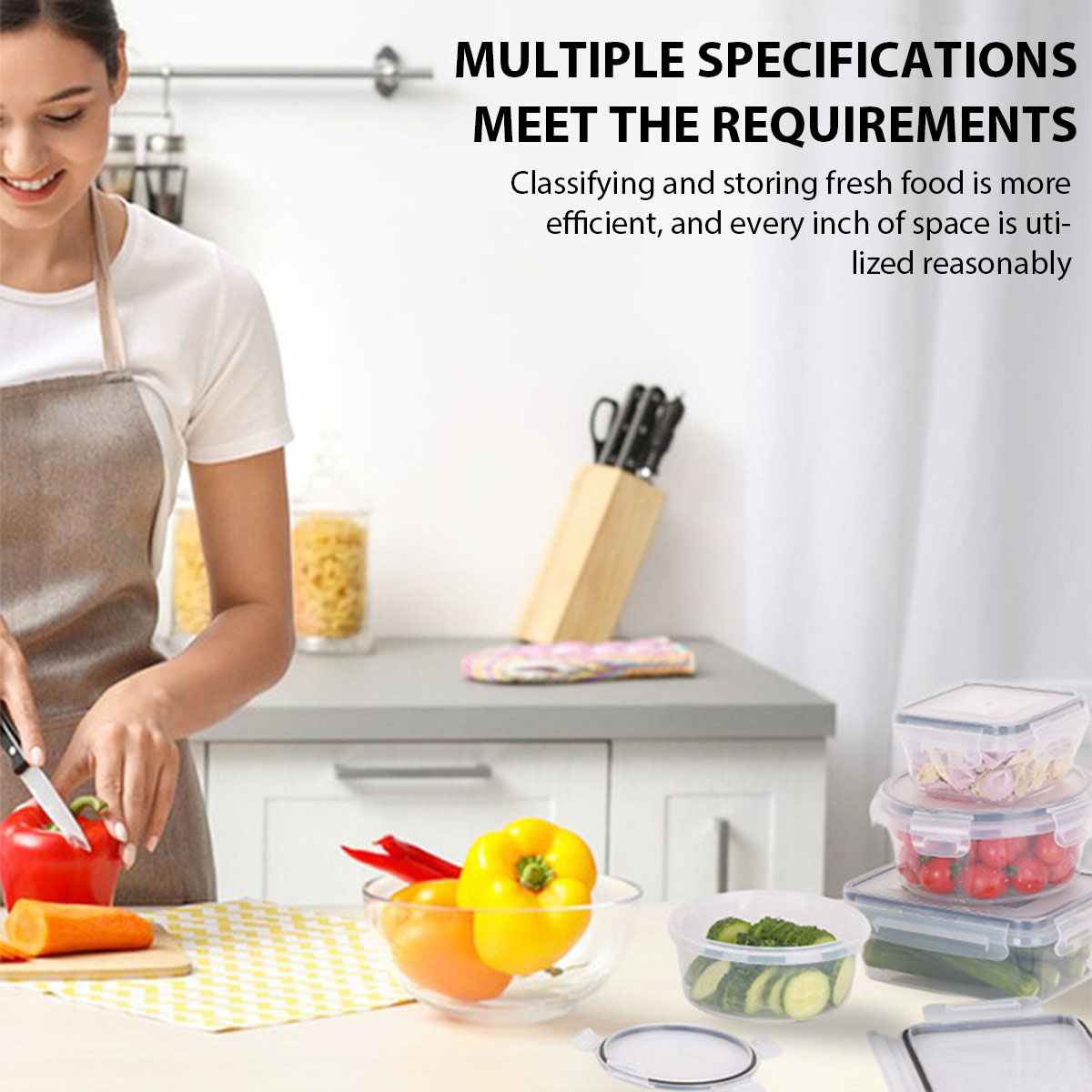 24Pcs/set Food Storage Box Set - Food Storage Jars Plastic 评论和价格