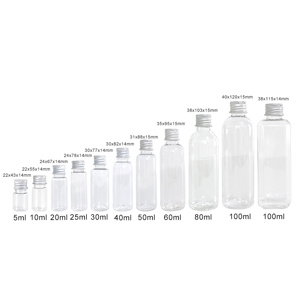 100Pcs Plastic Bottle With Alu - Food Storage Aluminum Containers 评论和价格