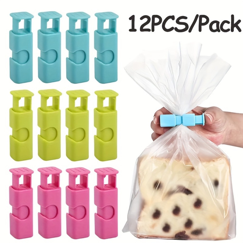 Food Bag Sealing Clips 12 Pcs  - Food Storage Reusable Bags 评论和价格