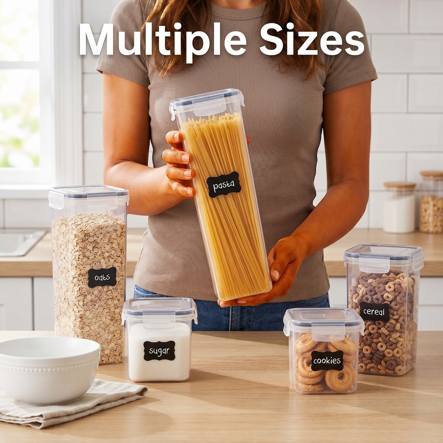 24 Pack Airtight Cereal Storag - Airtight Cereal Jar 评论和价格