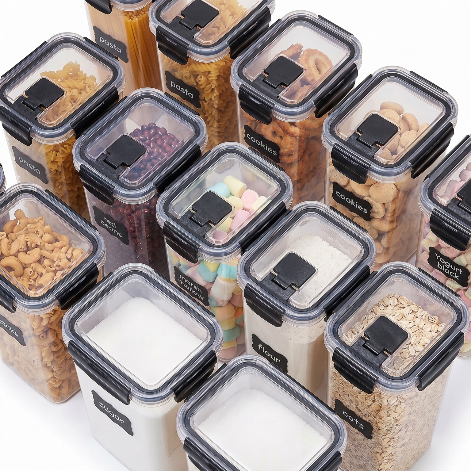 24 Pack Airtight Cereal Storag - Airtight Cereal Jar 评论和价格
