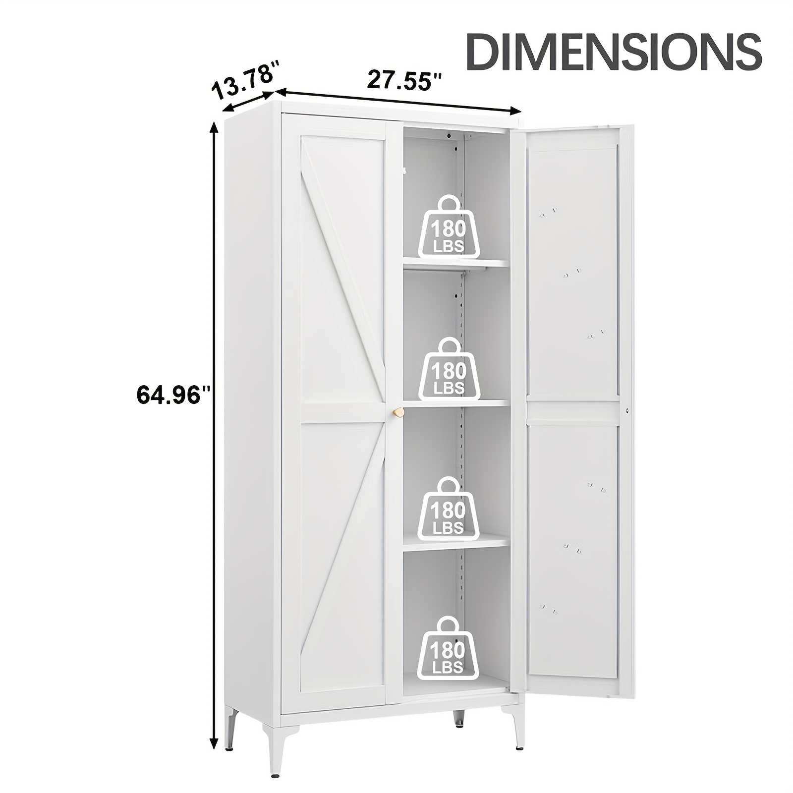 Metal Storage Cabinet, Metal K - Food Storage Without Pantry 评论和价格
