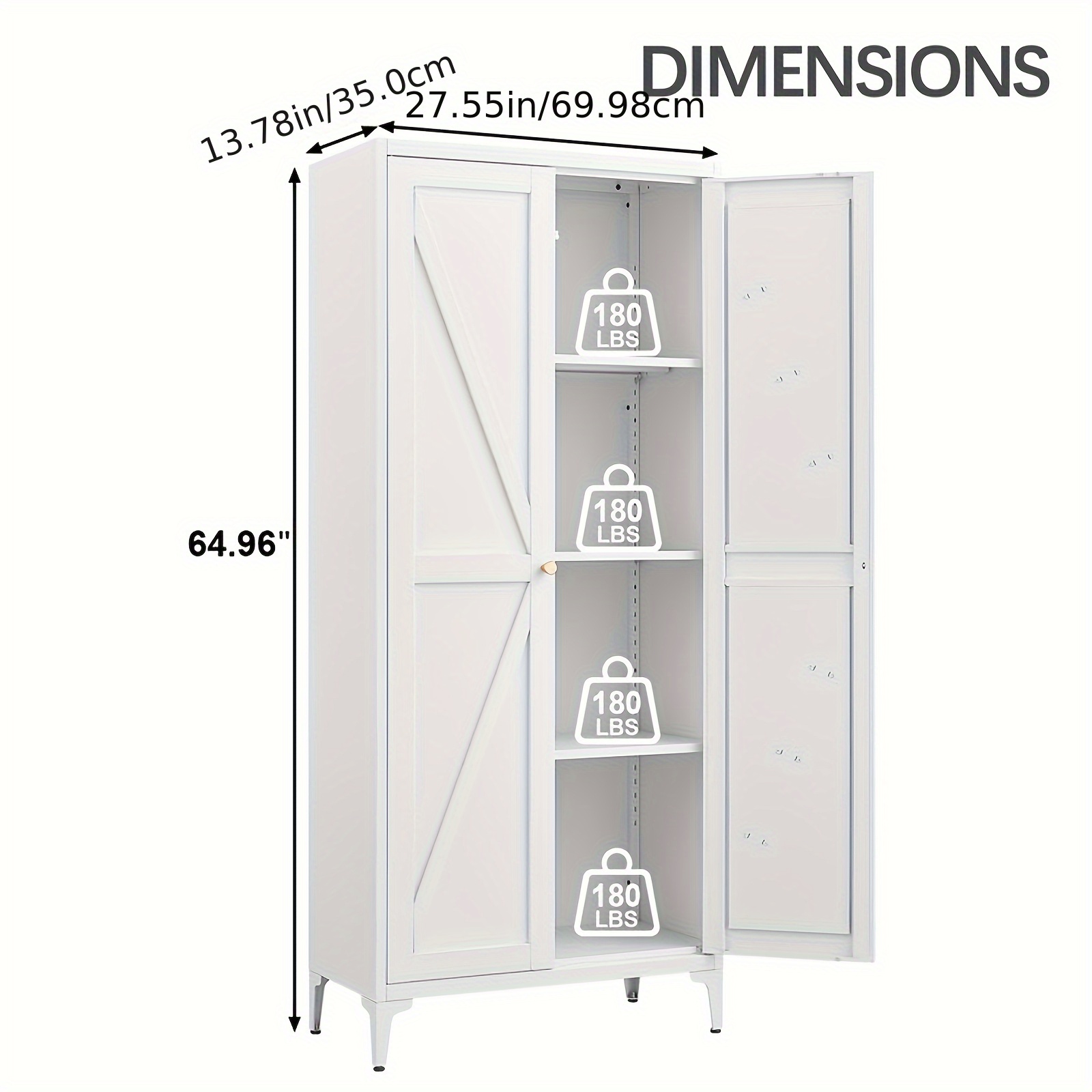 Metal Storage Cabinet, Metal K - Food Storage Without Pantry 评论和价格
