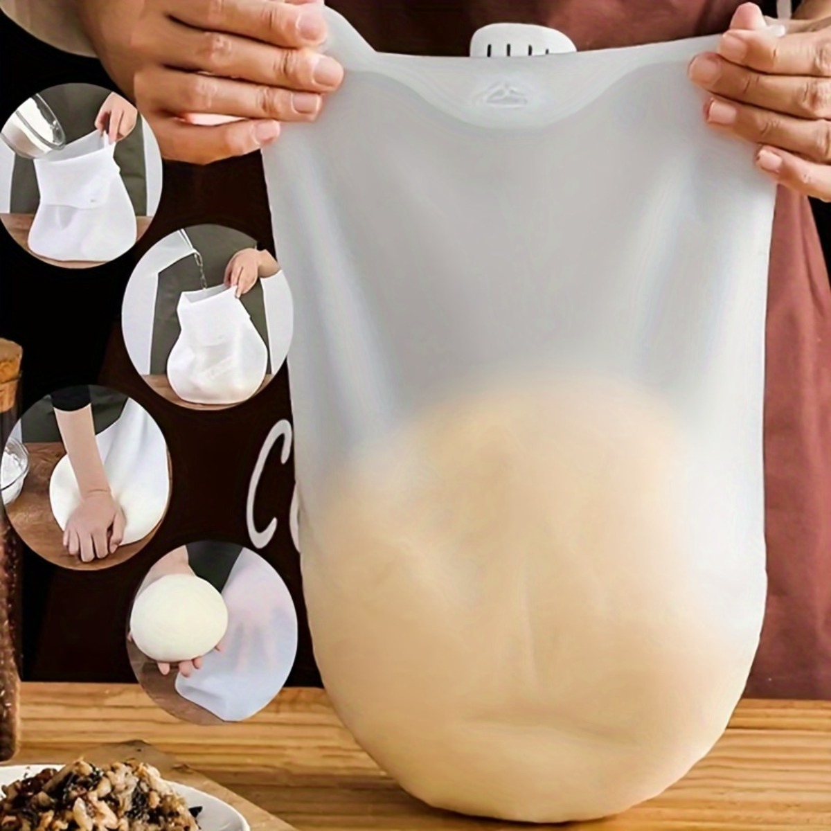 1Pc Reusable Silicone Dough Mi - Food Storage Practices 评论和价格