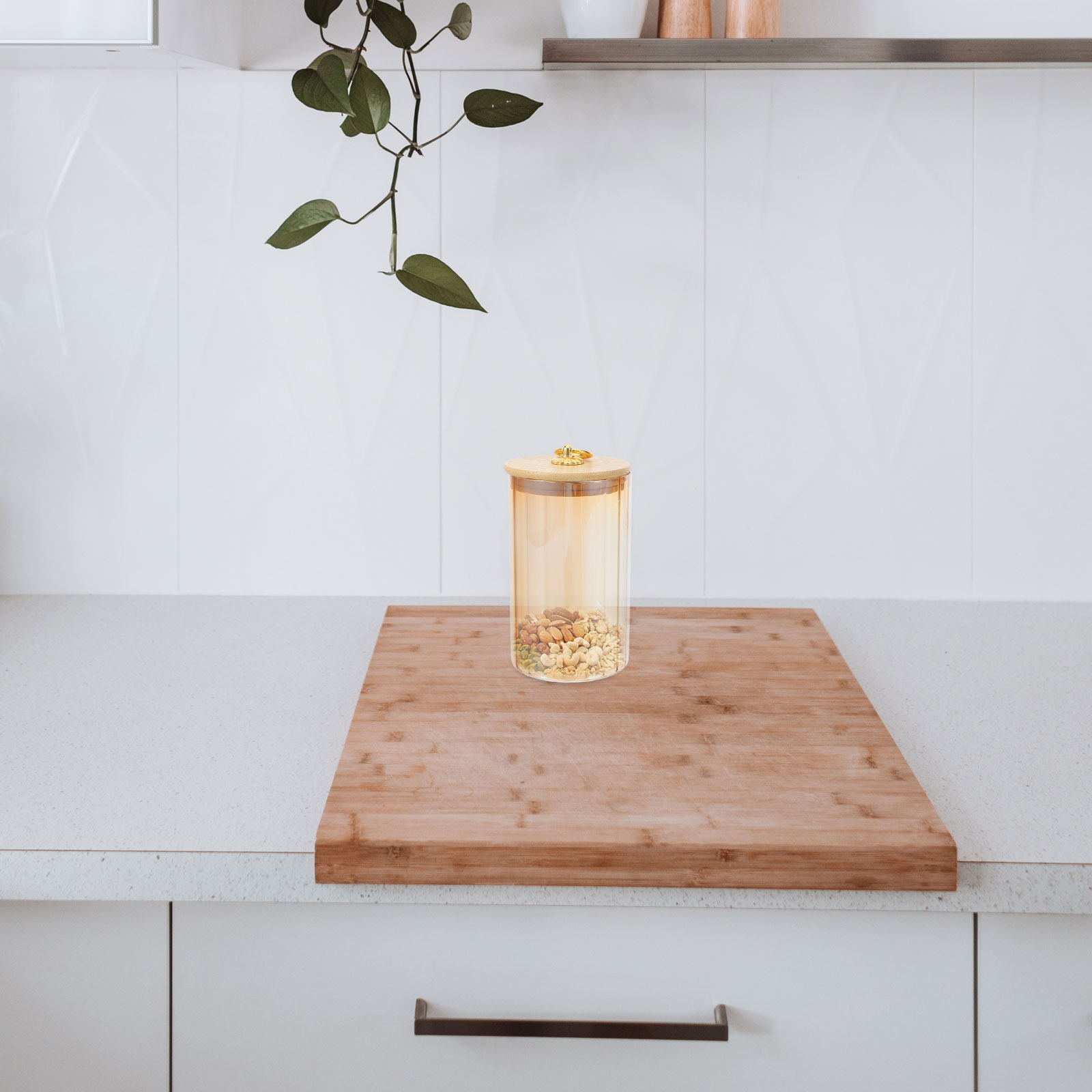 3Pcs Airtight Glass Storage Ja - Airtight Cereal Jar 评论和价格