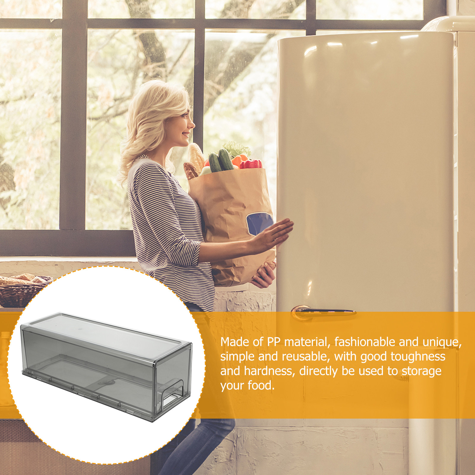 Stackable Refrigerator Organiz - Food Storage Without Pantry 评论和价格