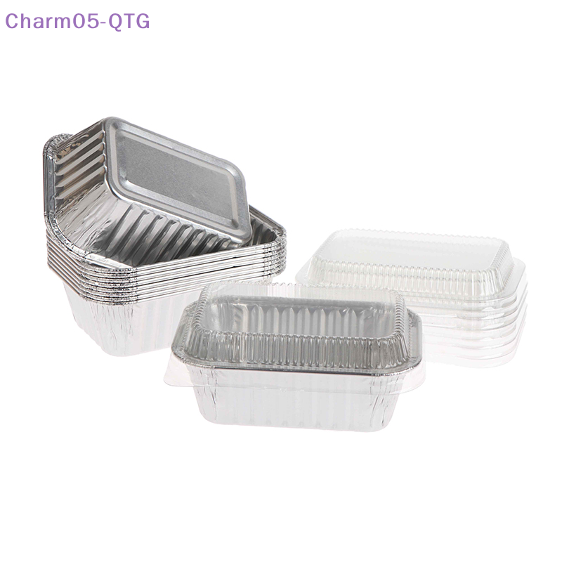 NEW 10Pcs Disposable Rectangul - Food Storage Aluminum Containers 评论和价格