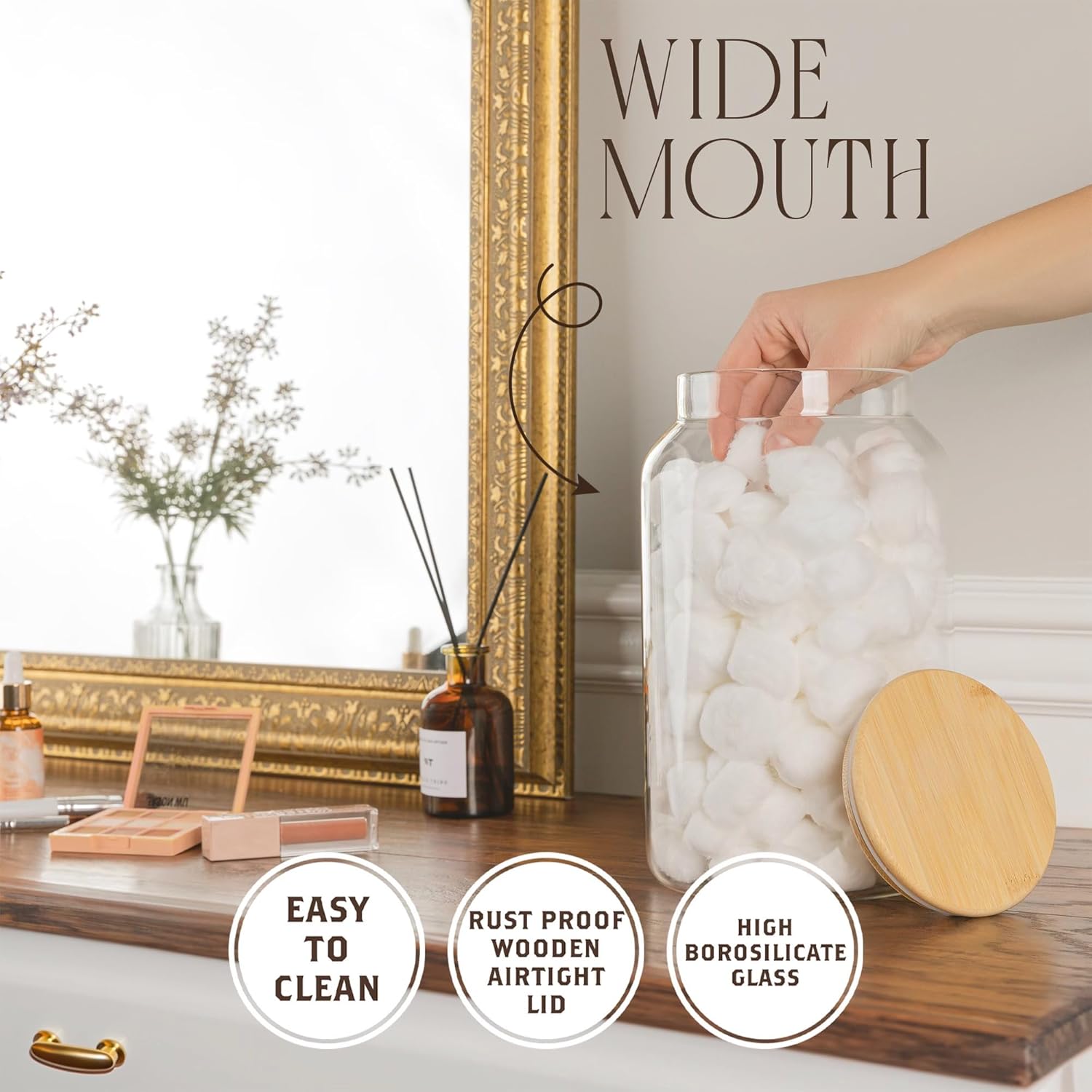 1 Gallon Glass Large Jar with  - Food Storage Jars Plastic 评论和价格
