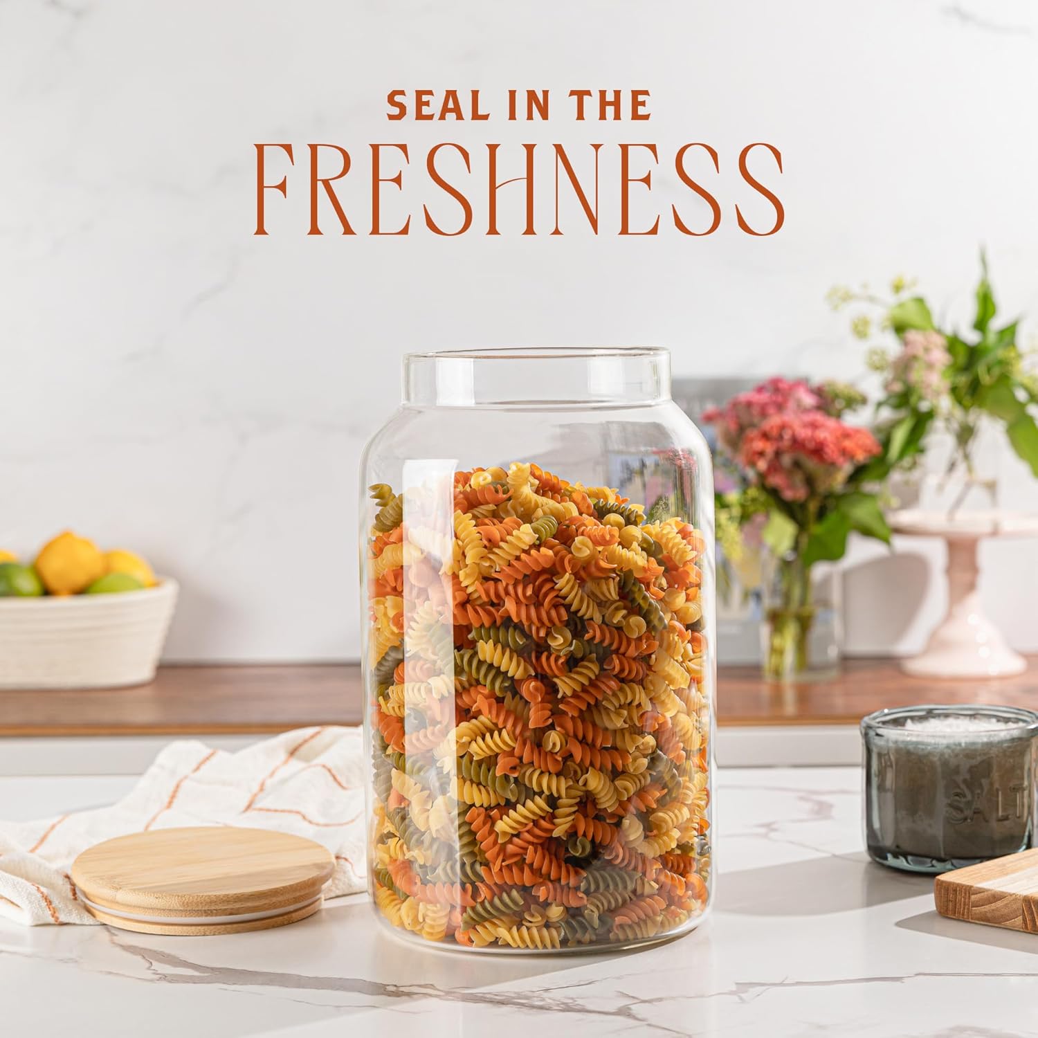 1 Gallon Glass Large Jar with  - Food Storage Jars Plastic 评论和价格