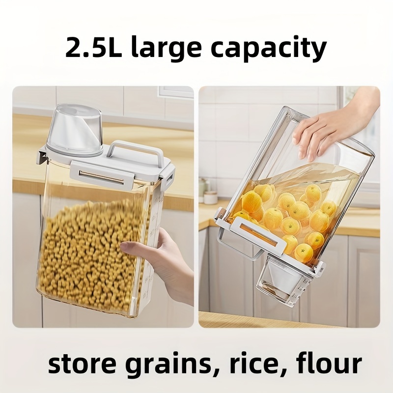1pc Storage Container, Househo - Airtight Cereal Jar 评论和价格