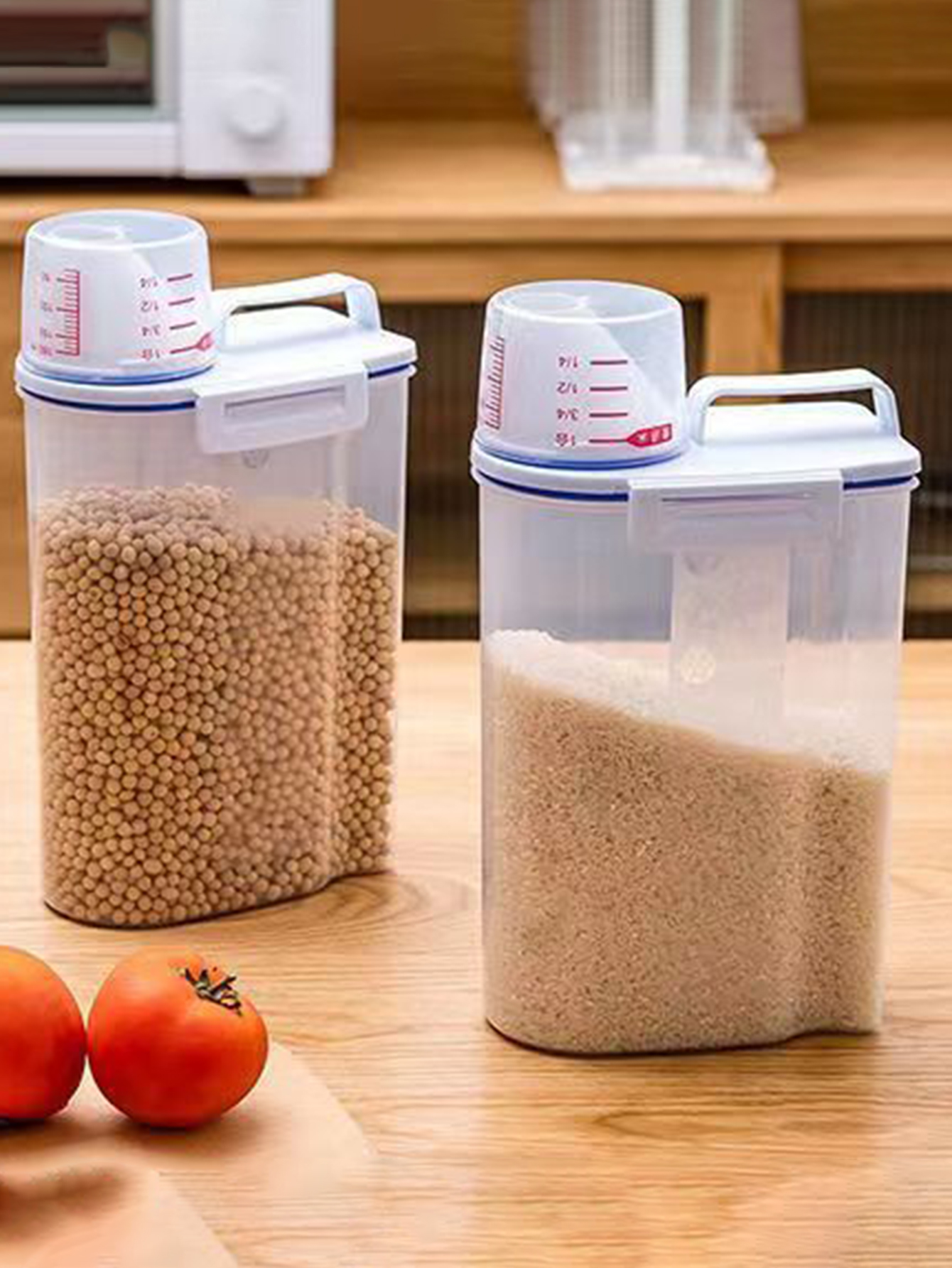 Large Capacity Plastic Rice Bu - Airtight Cereal Jar 评论和价格