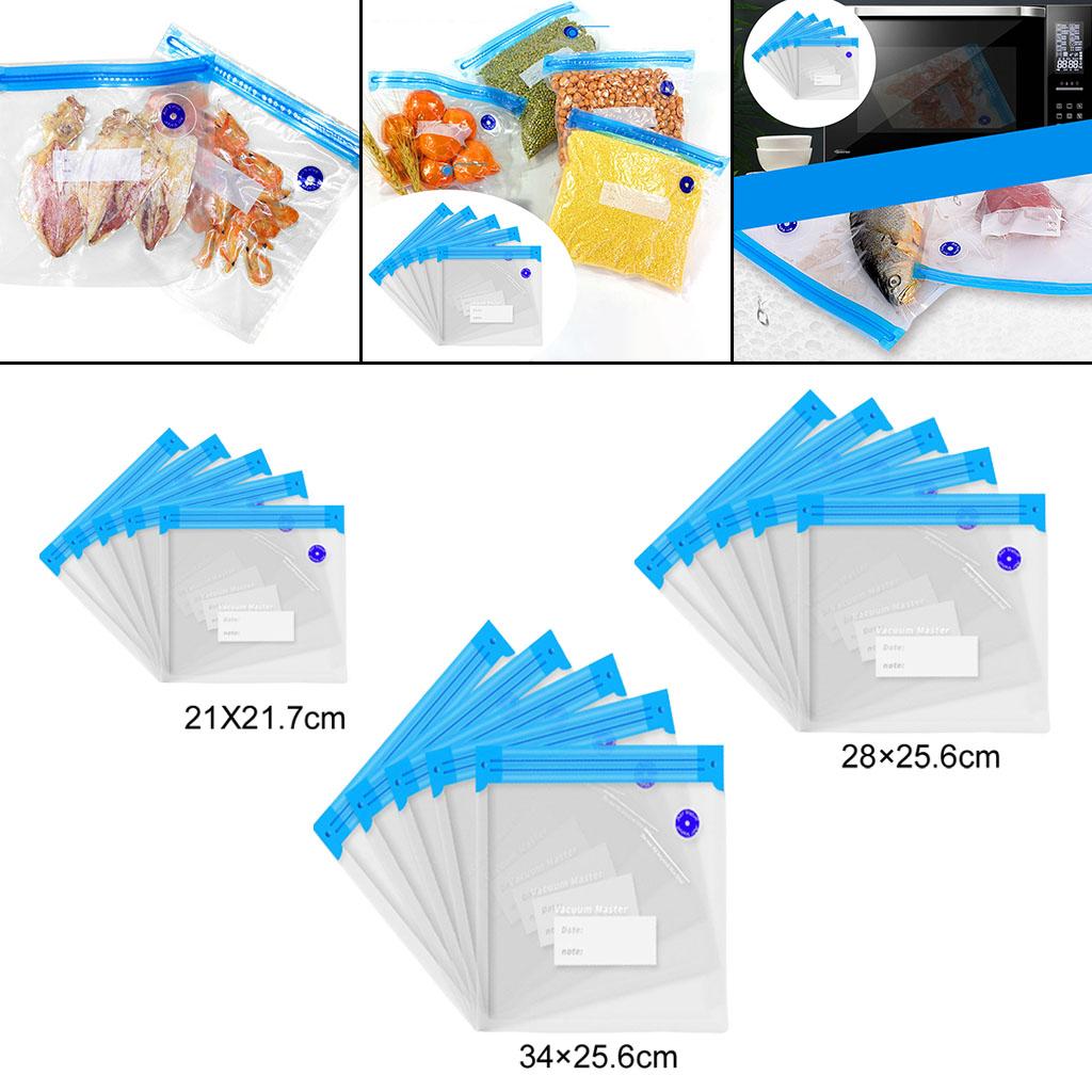 5Pieces Reusable Vacuum Food S - Food Storage Reusable Bags 评论和价格