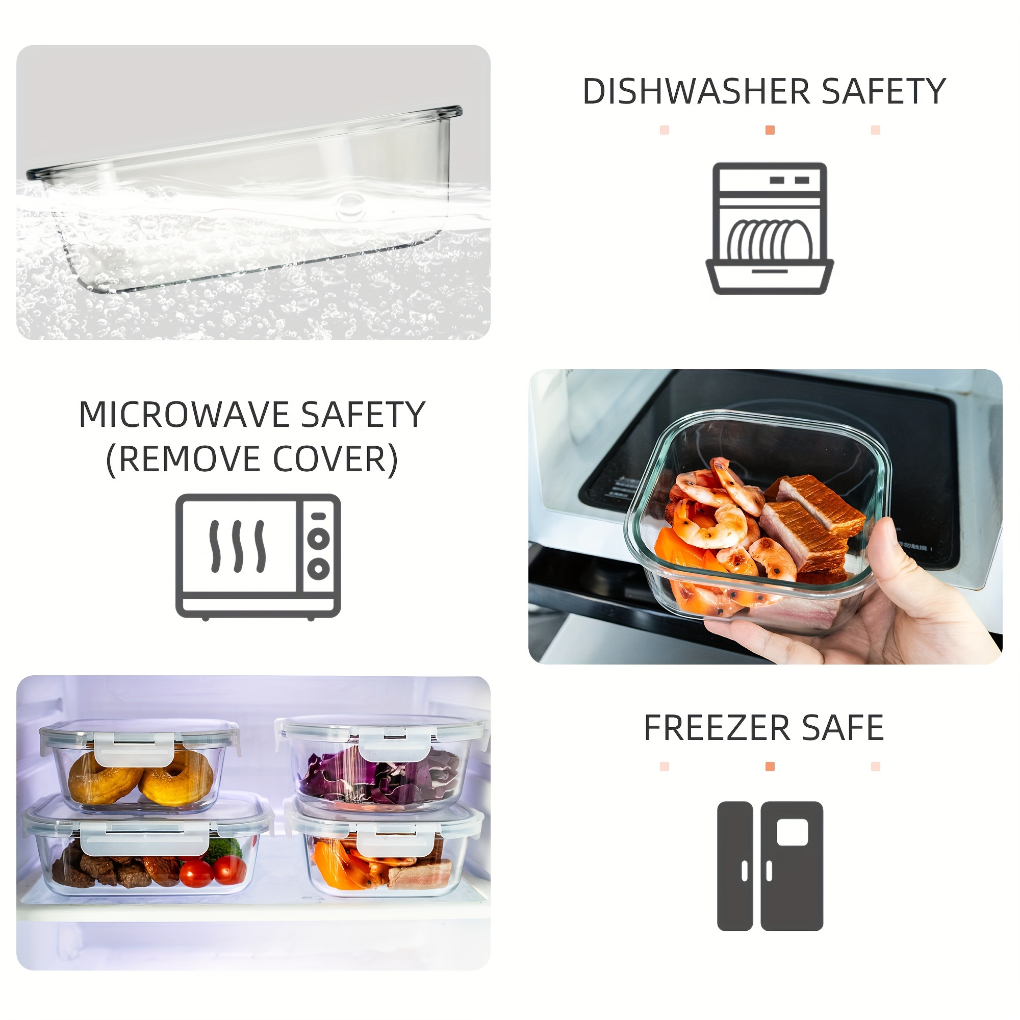 24-Piece High Borosilicate Gla - Food Storage Without Pantry 评论和价格