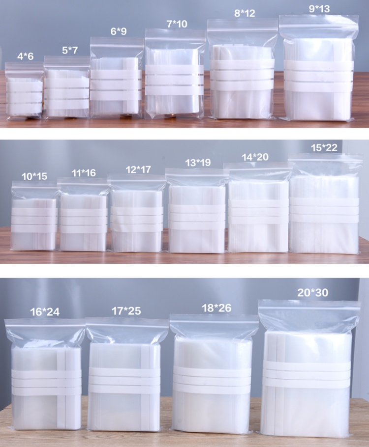 200PCS PE Clear Plastic Writin - Food Storage Roll Bags 评论和价格